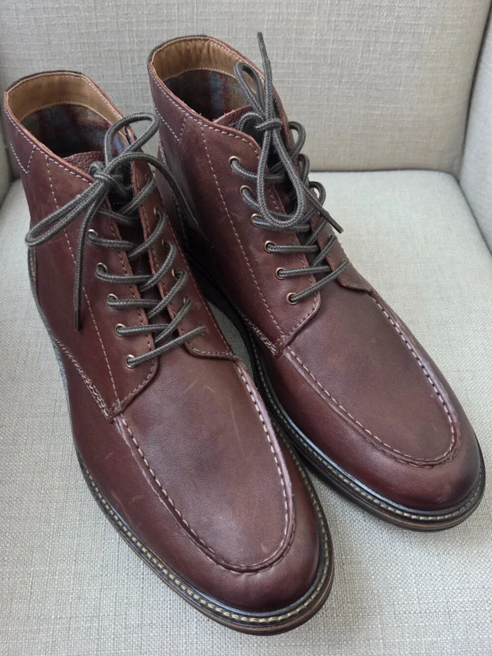 Clarks Chantry Up Mens Chukka Lace Up Boots Size 13 Brown Leather Smart Casual